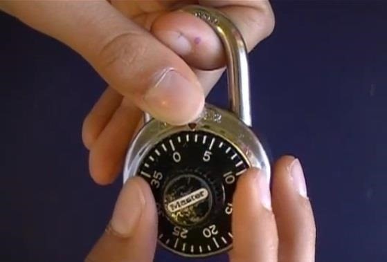 How to crack a combination lock by listening